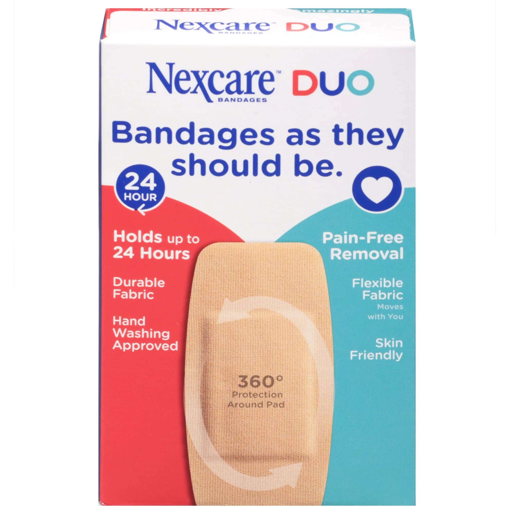 Nexcare Duo Bandages Assorted Sizes 8ct