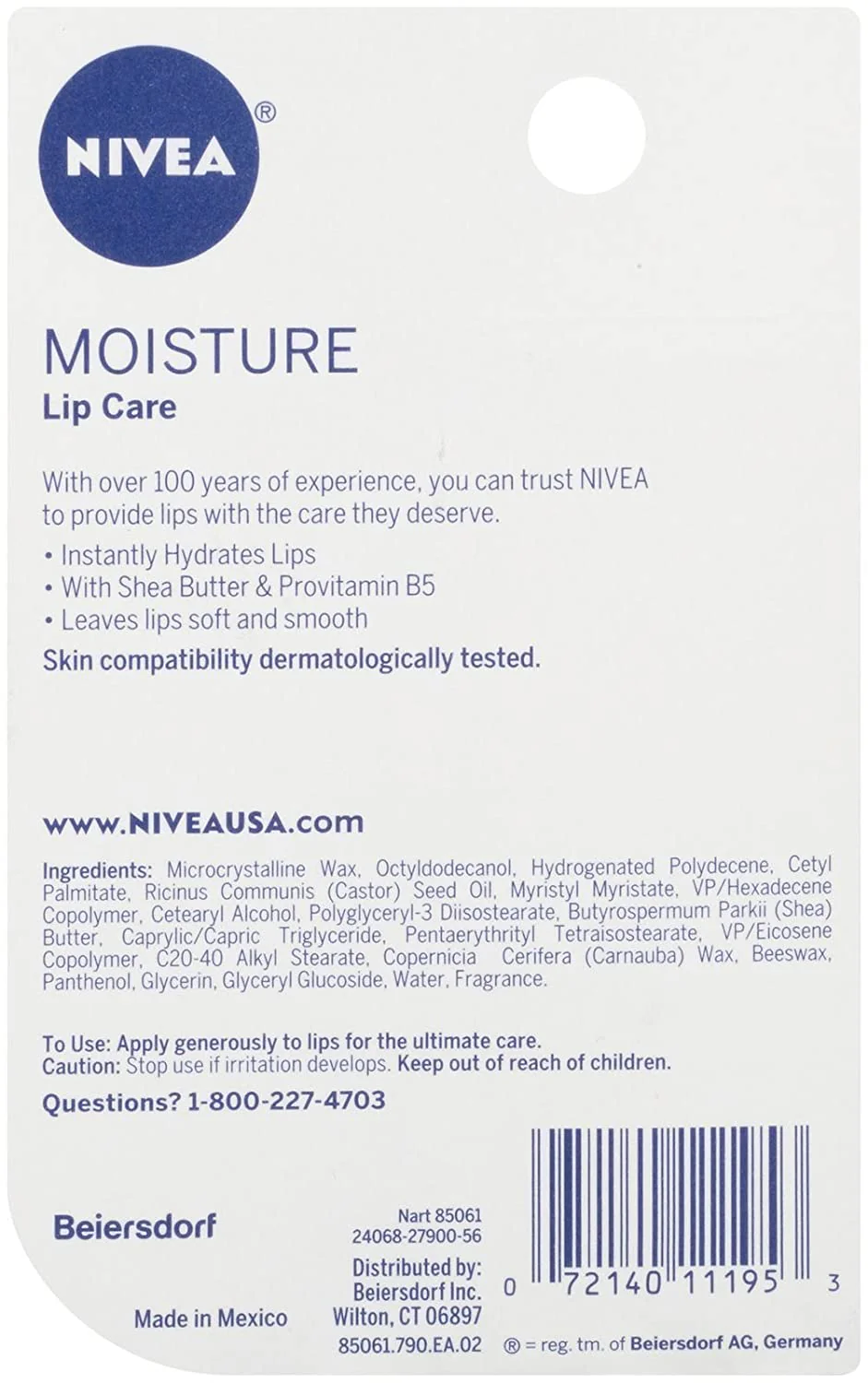 Nivea Lip Stick Care A Kiss of Moisture - Image 2
