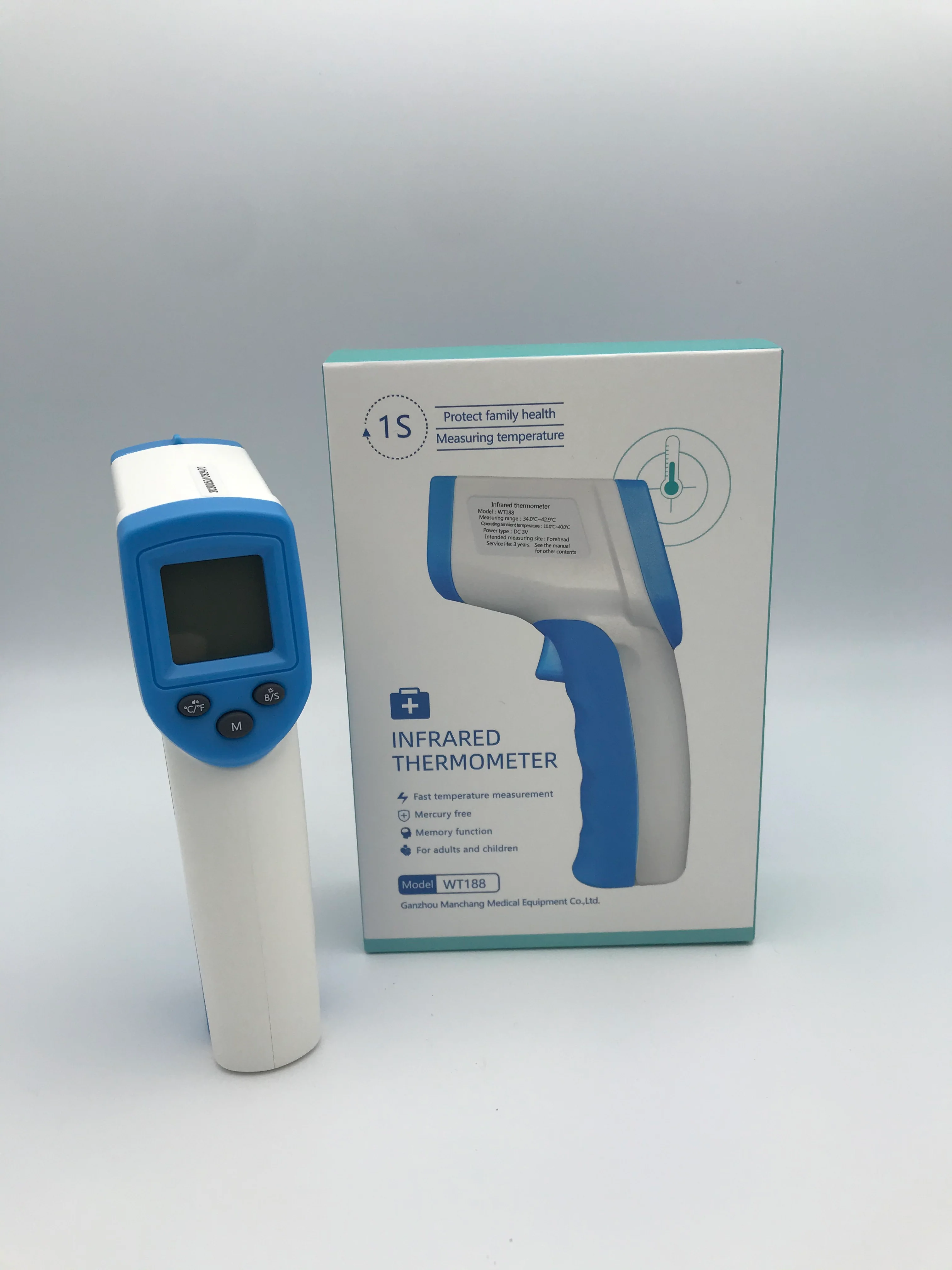 Infrared Forehead No Contact Thermometer - For Adults or Kids