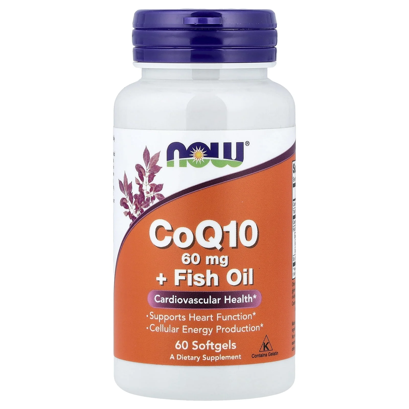 Now Coq10 60mg With Omega-3 120 Softgels - Image 2