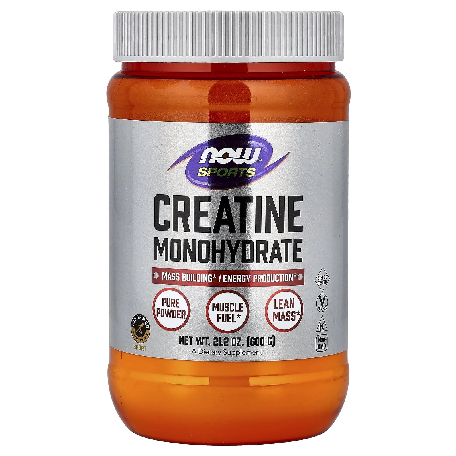 Now Creatine Monohydrate 5000mg Powder 21.2oz