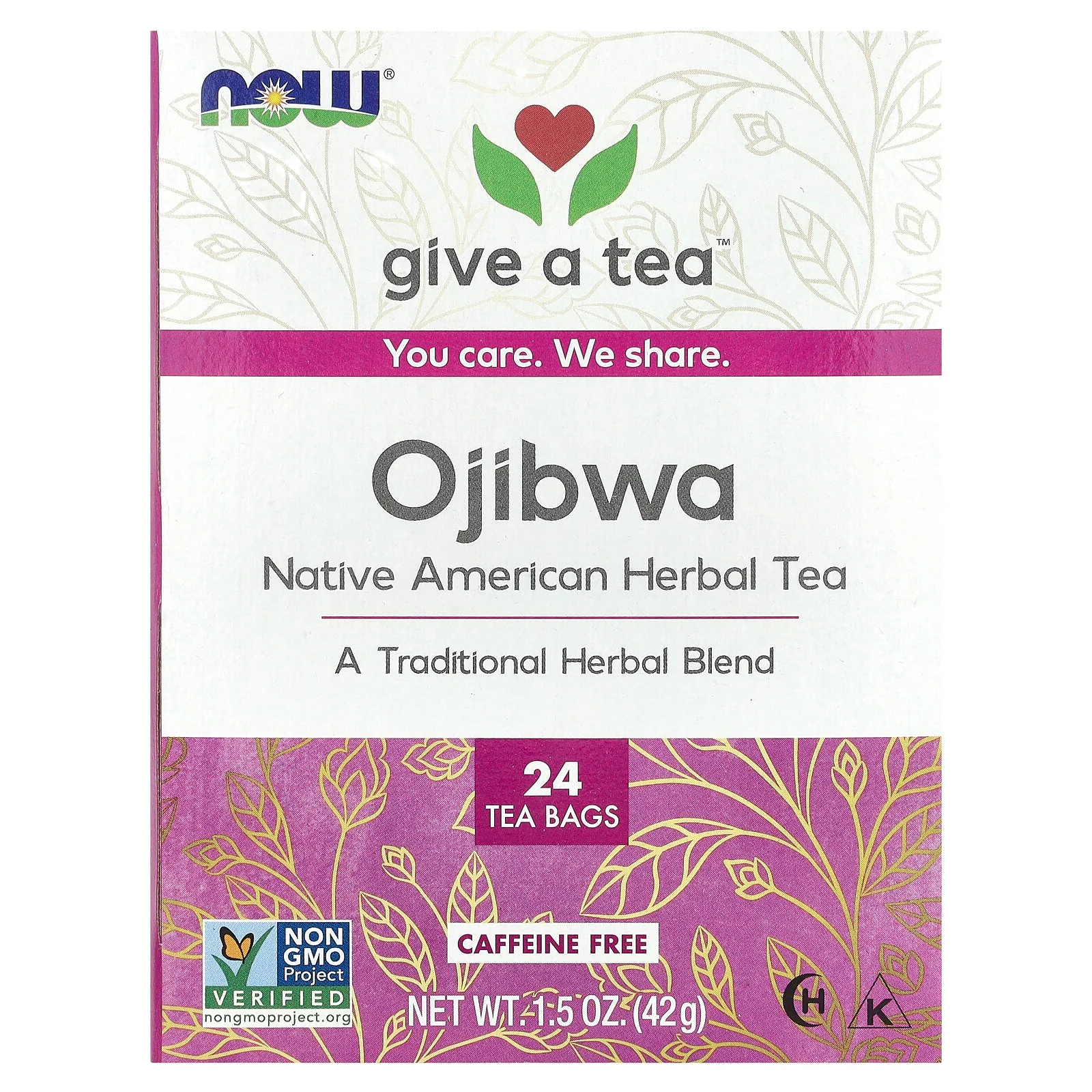 Now Ojibwa Tea Bags 24ct