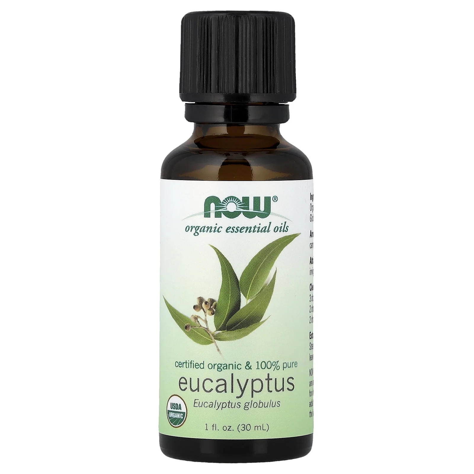 Now Organic Essential Oil Eucalyptus 1oz