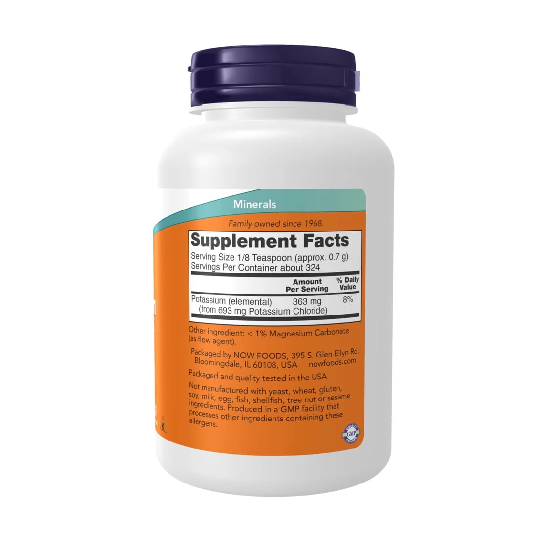 Now Potassium Chloride Powder 8 oz - Image 2