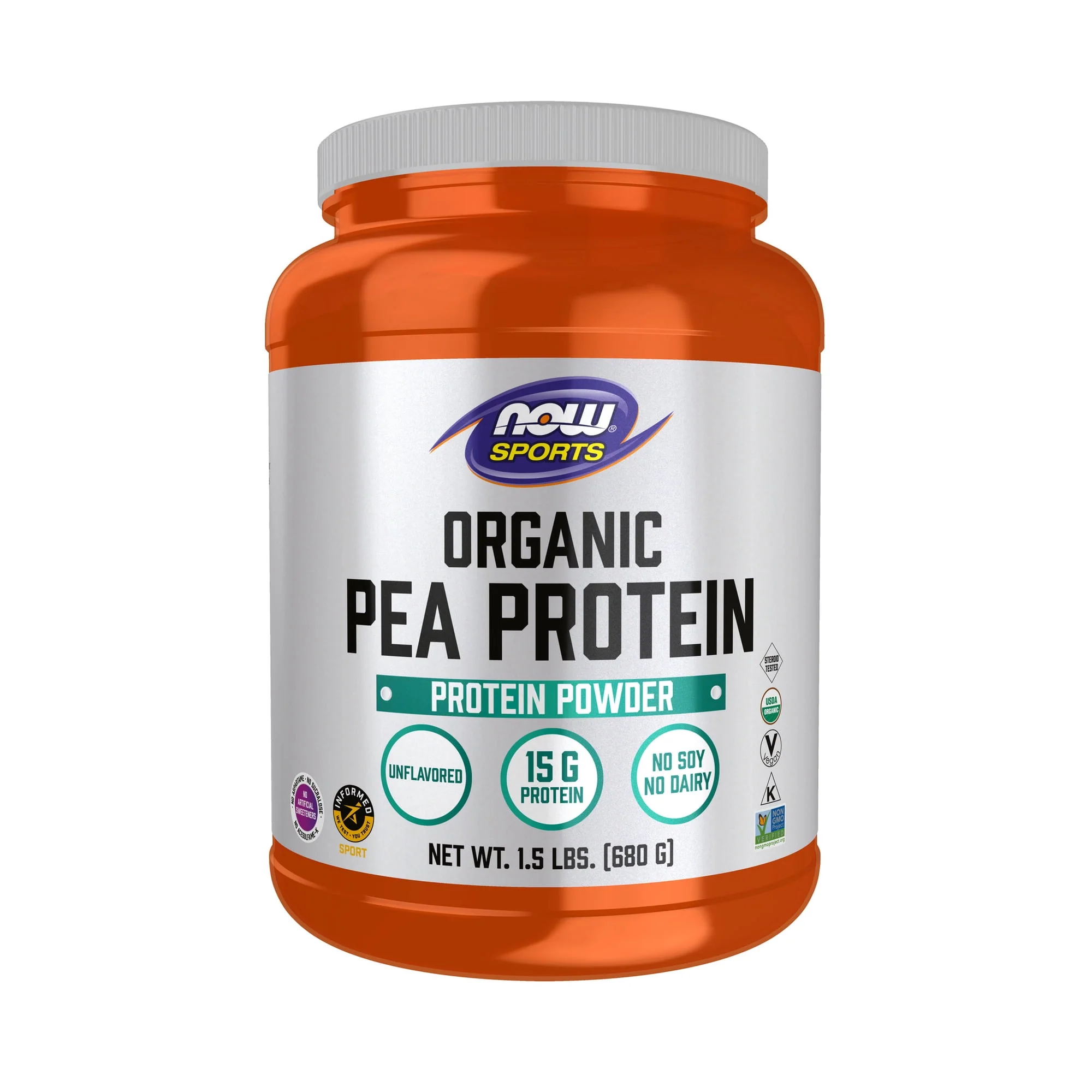 Now Sports Organic Pea Protein 1.5 Lbs