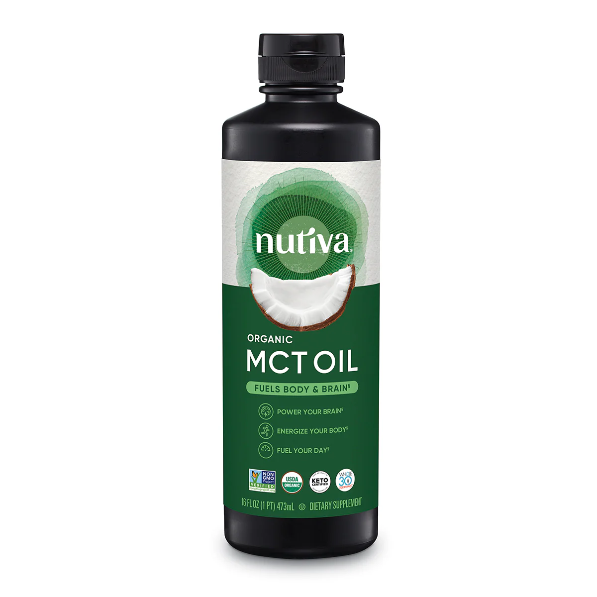 Nutiva, Organic MCT Oil, 16 Fl Oz - Image 2