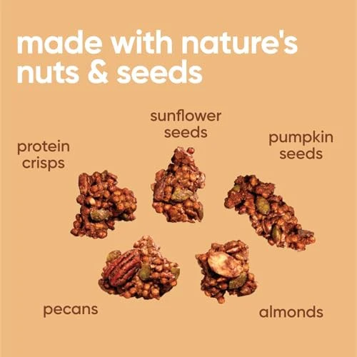 NuTrail 17g Protein Nut Granola Cereal, Chocolate No Sugar Added, 8 Oz. - Image 4