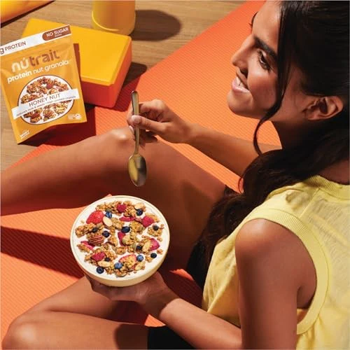 NuTrail 17g Protein Nut Granola Cereal, Honey Nut, No Sugar Added, 8 Oz. - Image 5