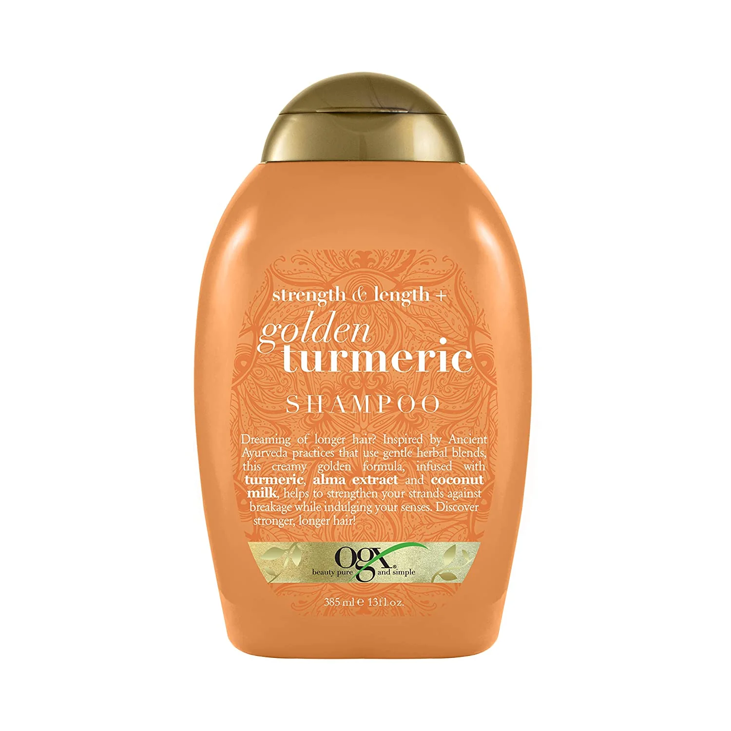 OGX Strength & Length + Golden Turmeric Shampoo with Coconut Milk. 13 fl. oz