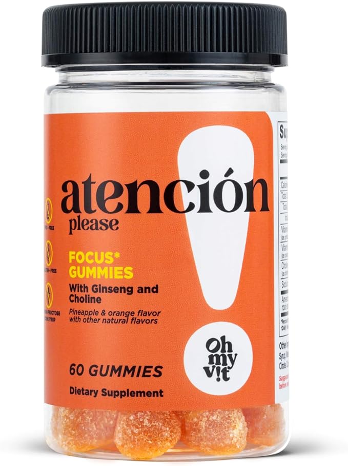 Oh My Vit Focus With Gingseng Gummies 60ct