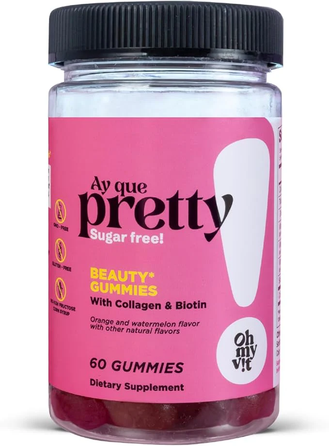 Oh My Vit Ay Que Pretty Beauty With Biotin Sugar Free Gummies 60ct