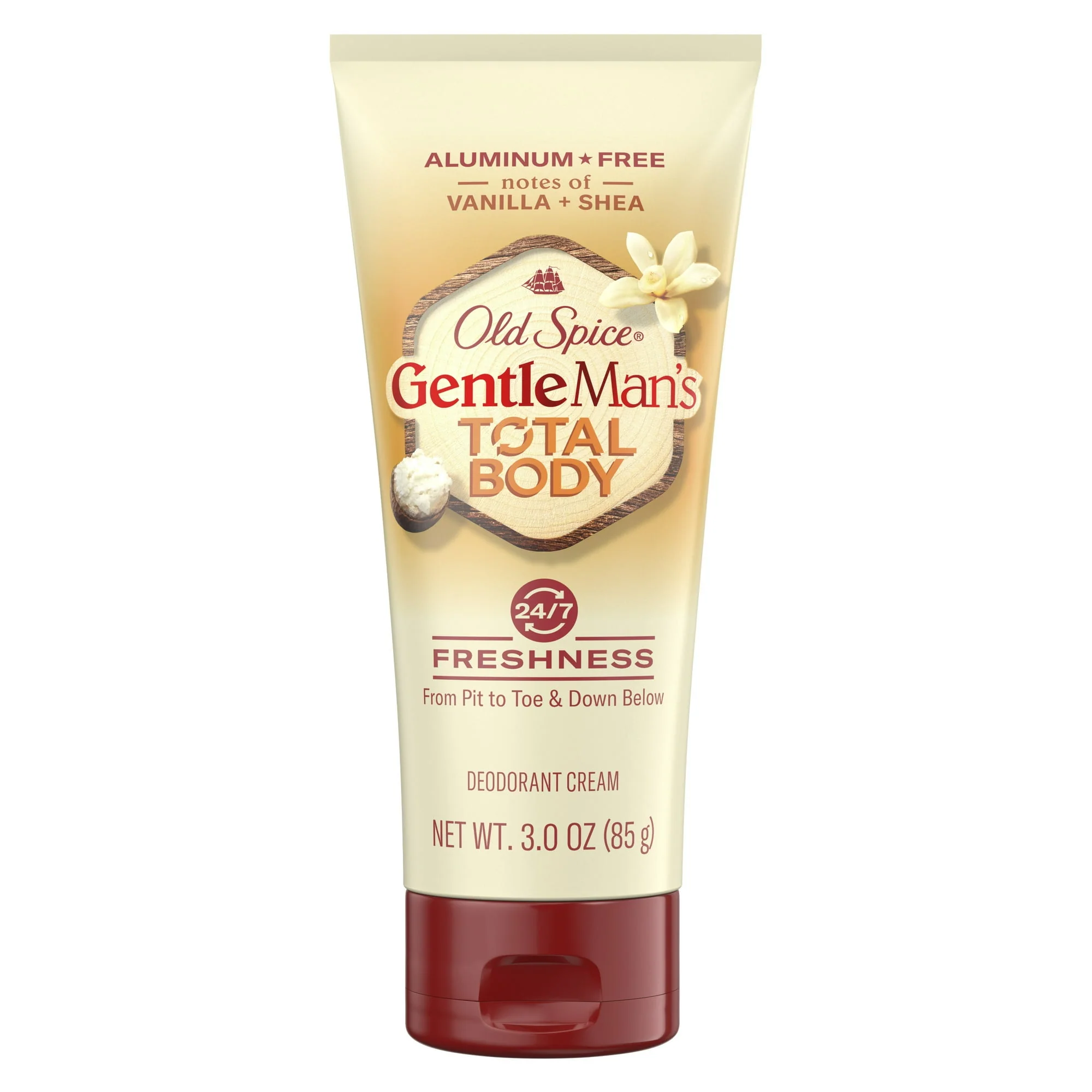 Old Spice Total Body Deodorant Cream 3 oz