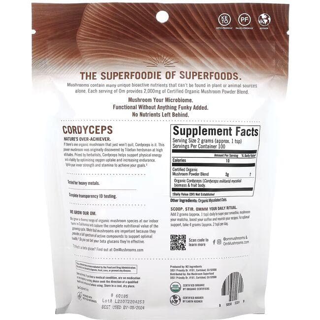 Om Cordyceps Powder 3.5Oz - Image 2