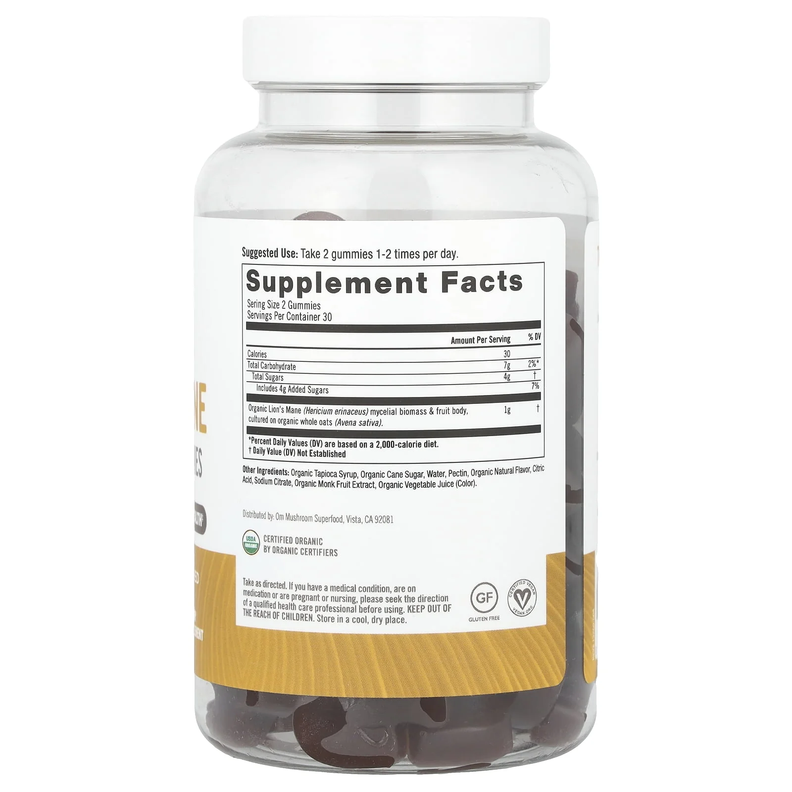 Om Lion S Mane Mushroom Gummies 60ct - Image 2