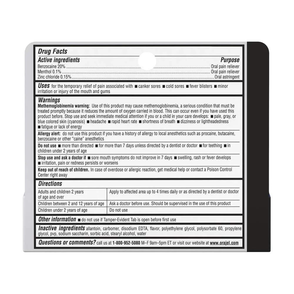 Orajel 3X Medicated All Mouth Sores 0.18oz - Image 2