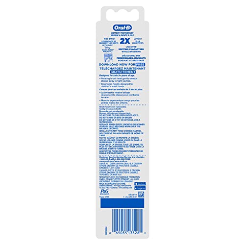 Oral-B, Battery Toothbrush, Soft, 3+Years, Disney Junior Mickey, 1 Toothbrush - Image 7