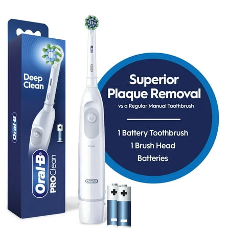Oral-B ProClean Battery Electric Toothbrush - Deep Clean White - Image 2