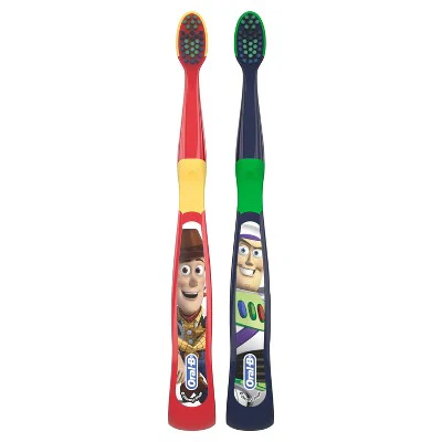 Oral-B, Toothbrush, Extra Soft, 3+ Years, Pixar, 2 Toothbrushes - Image 2