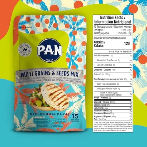 P.A.N. Multi Grains & Seeds Mix 16 Oz Pack of 1 - Image 2