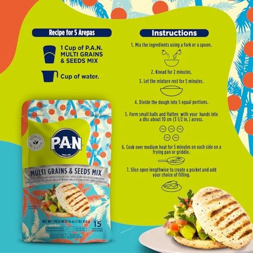P.A.N. Multi Grains & Seeds Mix 16 Oz Pack of 1 - Image 6
