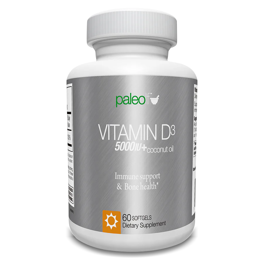 Paleolife Vitamin D3 5000 IU Softgels