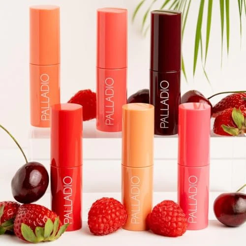 Palladio Jelly Tint, Liquid Stain for Cheeks & Lips Cherry Rose - Image 6