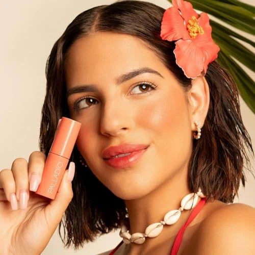Palladio Jelly Tint, Liquid Stain for Cheeks & Lips Nude Berry - Image 4