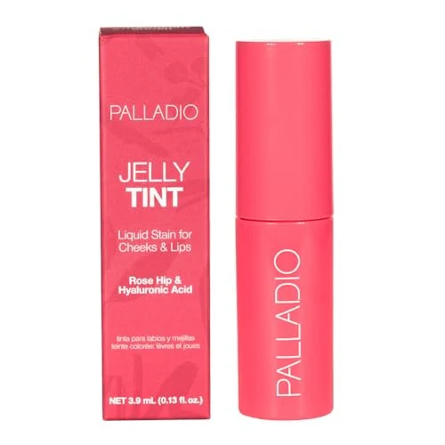 Palladio Jelly Tint Liquid Stain for Cheeks & Lips Strawberry Sugar - Image 5