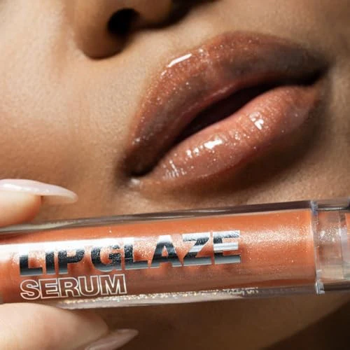 Palladio Lip Glaze Serum, Hydrating Lip Gloss with Peptides & Hyaluronic Acid Bellini Fizz - Image 6