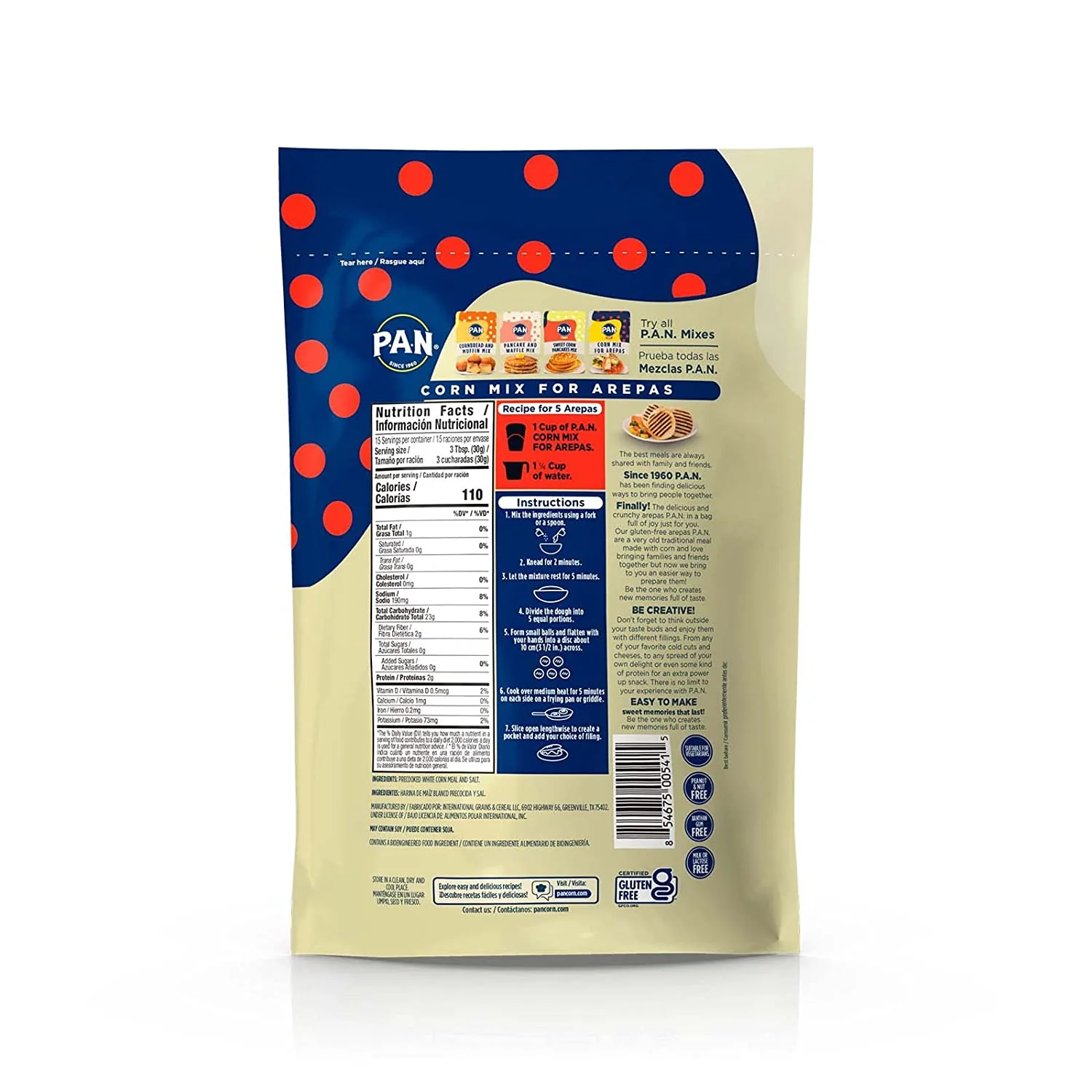 Harina Pan Joy Corn Mix For Arepas 1lb - Image 2