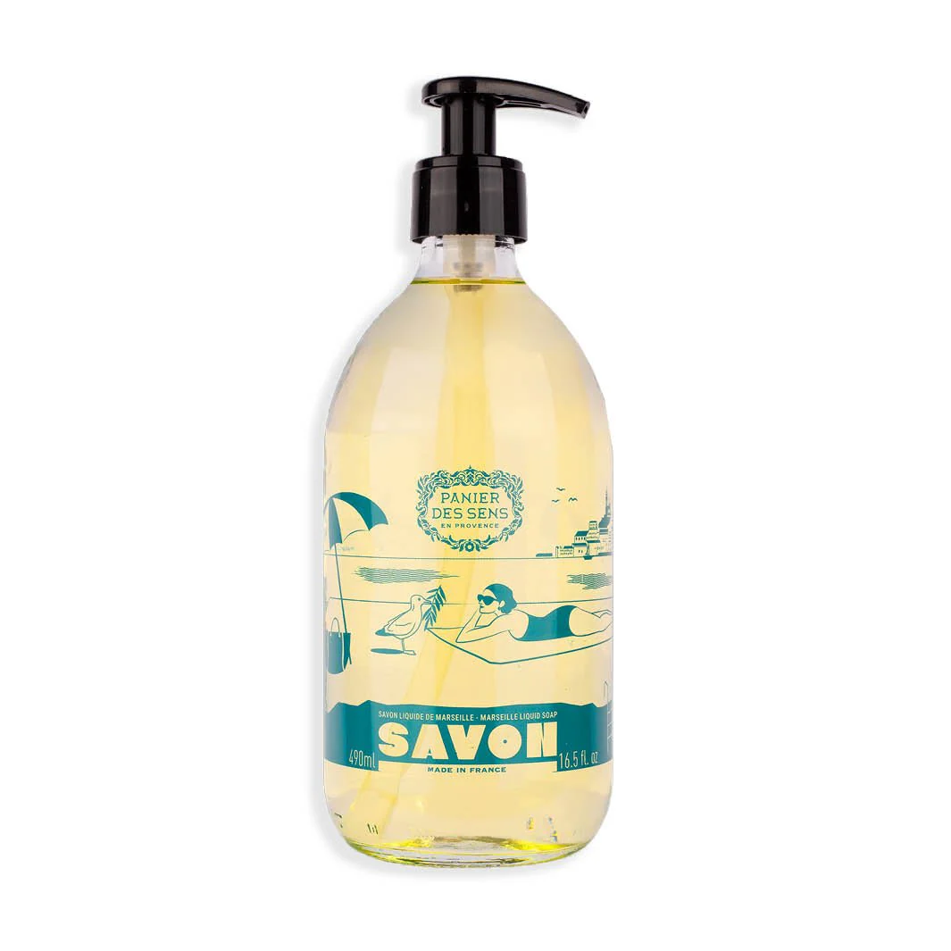 Panier des Sens Liquid Marseille Soap In Olive Glass - Limited Edition 2025 490ml - Image 2