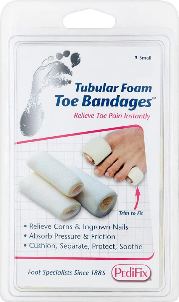 PediFix Tubular Foam Toe BandagesÂȘ Small