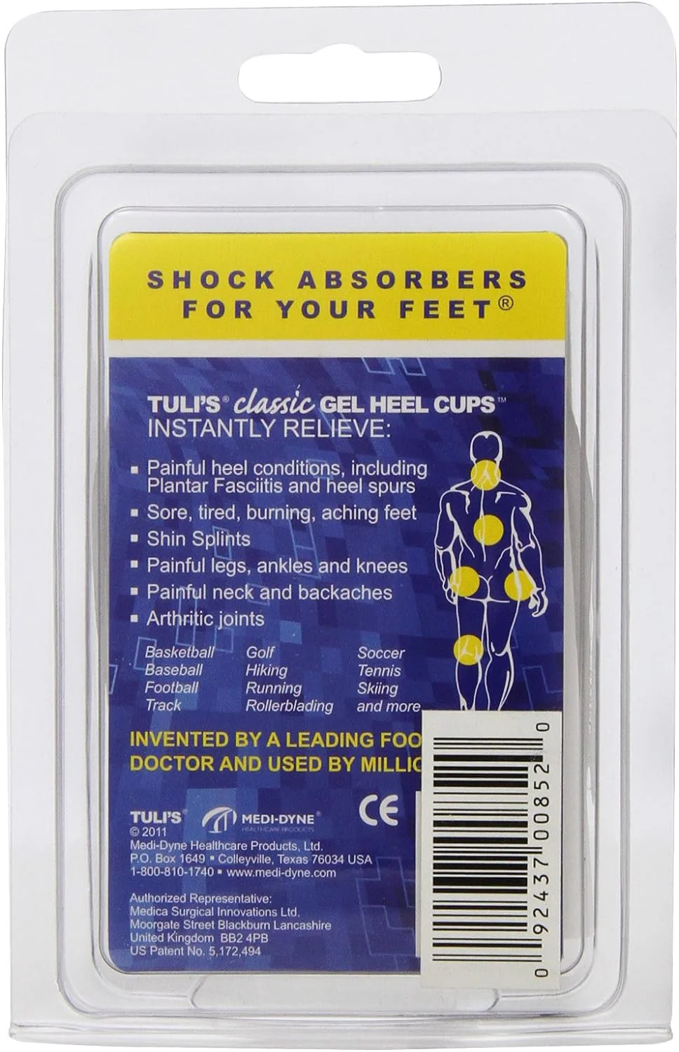 Pedifix Tulis Gel Heel Cups Large P85-LRG - Image 2