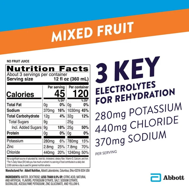 Pedilyte Electrolyte Fruit Flavor 1Lb - Image 2