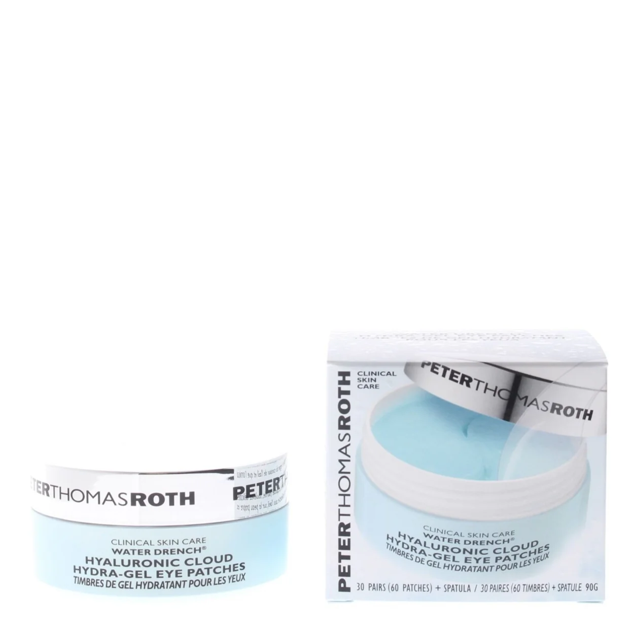 Peter Thomas Roth Water Drench Hyaluronic Cloud Eye Patches Hydrating Gel Pads for the Eye Area 60 Pc - Image 2
