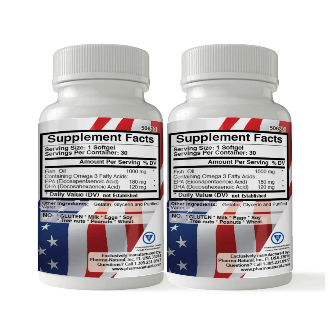 Pharma Natural Omega 3 1000mg Twin Pack Softgels - Image 2