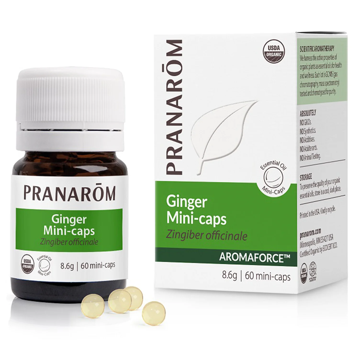 Pranarom Aromaforce Ginger 60 Mini-Caps