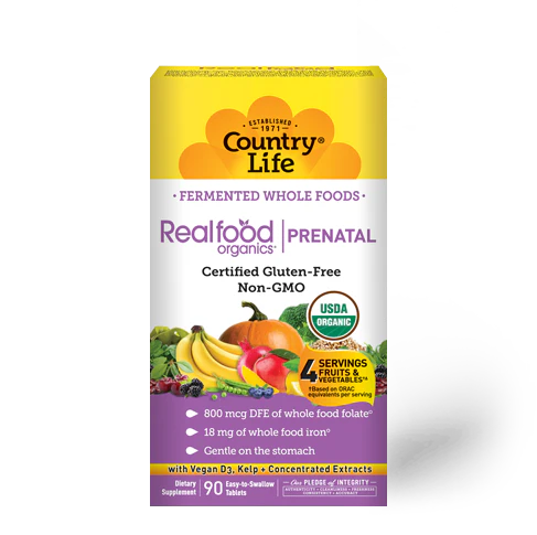 Country Life Realfood Organics Prenatal Daily Nutrition 90 Tablets