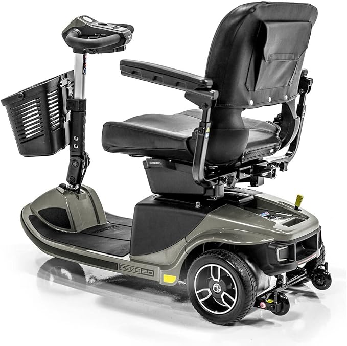 Pride Mobility Scooter 3 Wheel Revo Grey - Image 2