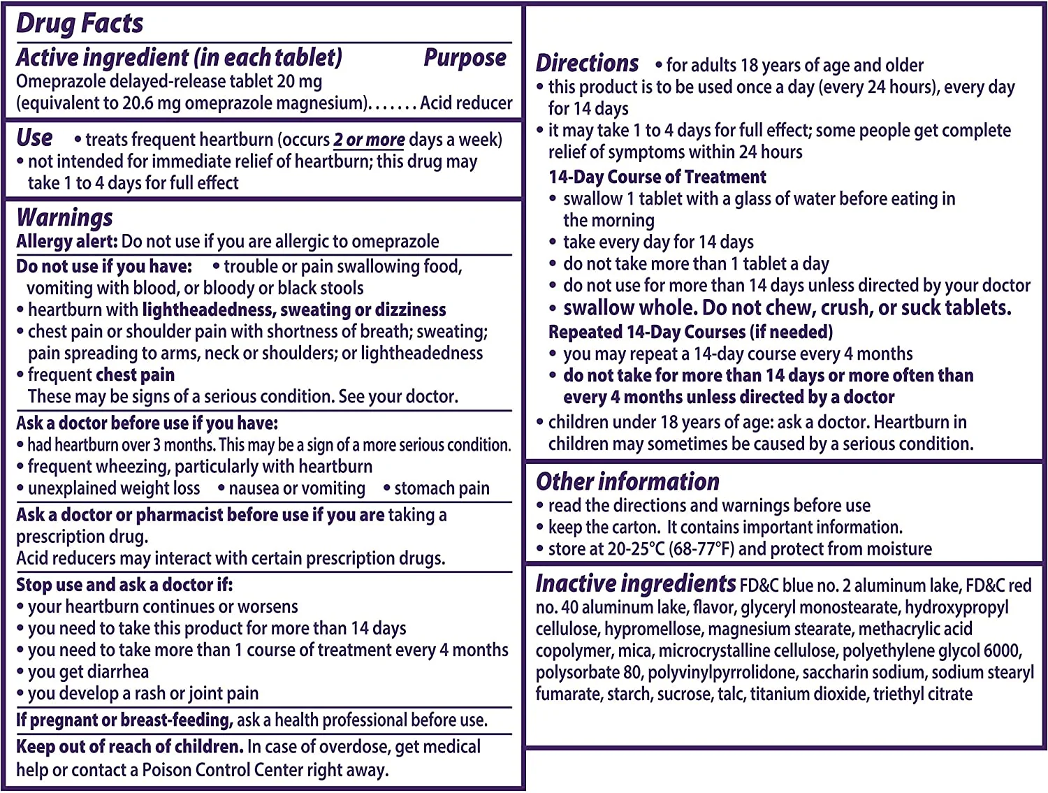 Prilosec OTC Swallow Wildberry 42 Tablets - Image 2