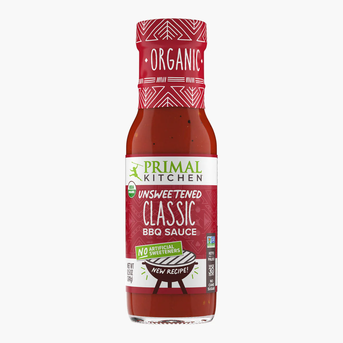 Primal Kitchen Unsweetened Classic Barbecue BBQ Sauce 8oz