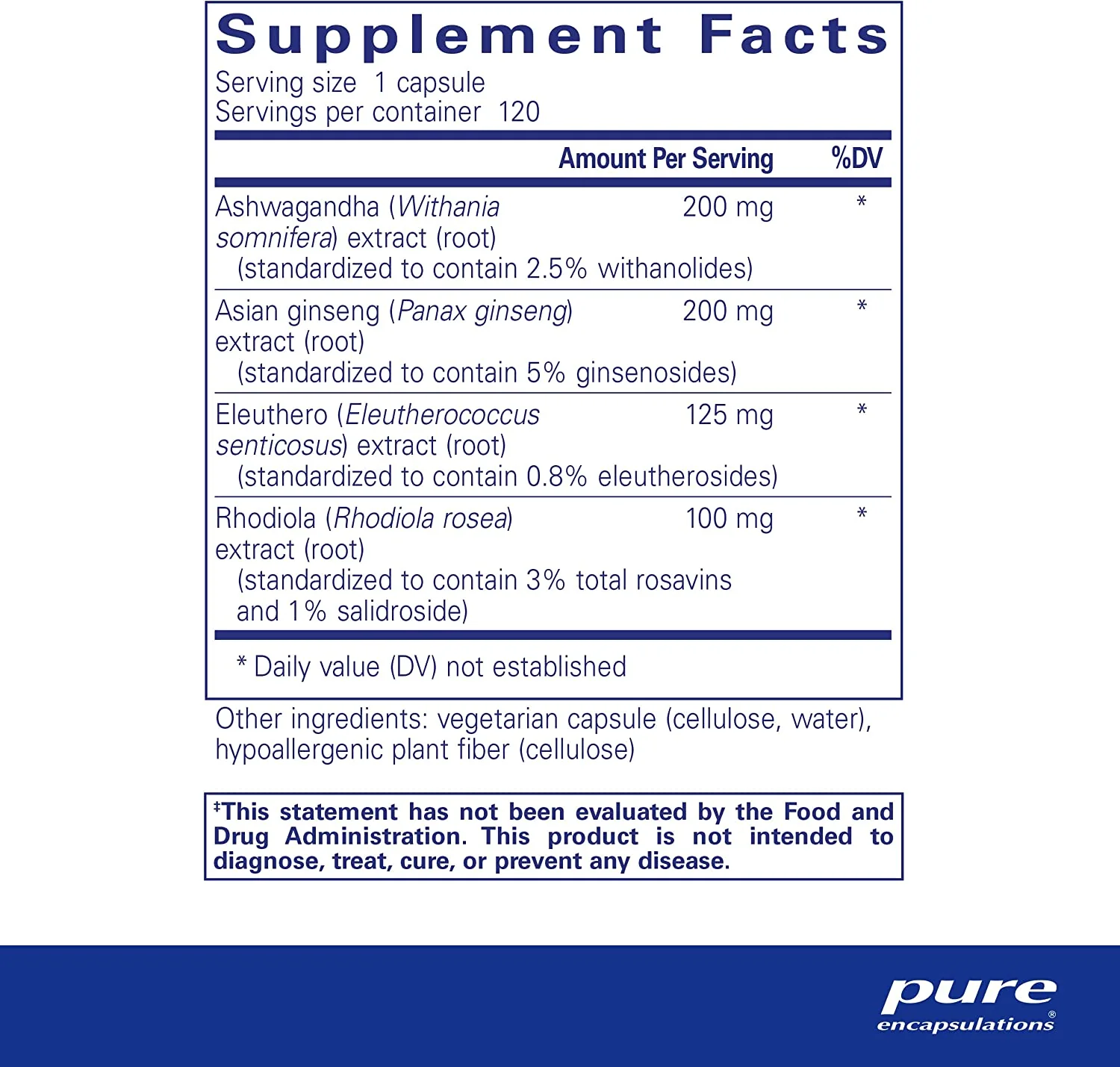 Pure Encapsulations Energy Xtra 60 Capsules - Image 2