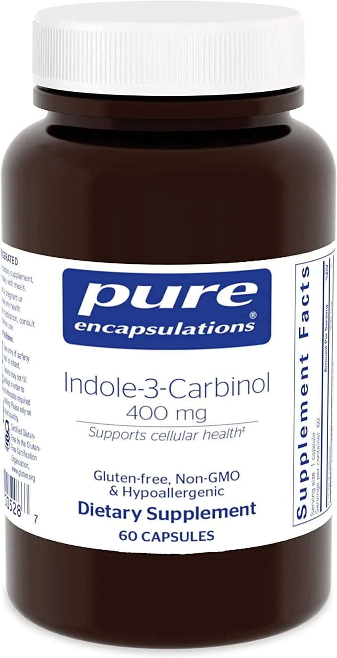 Pure Encapsulations Indole-3-Carbinol 400Mg 60 Capsules