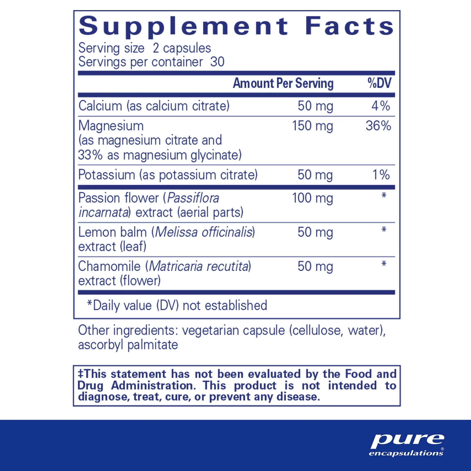Pure Encapsulations Muscle Cramp/ Tension Capsules 60ct - Image 2
