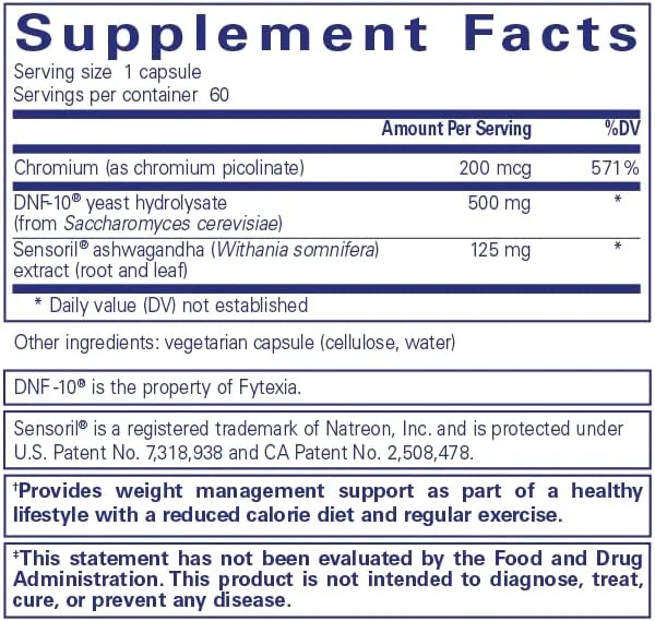 Pure Encapsulations Purelean Satiety 60 Capsules - Image 2
