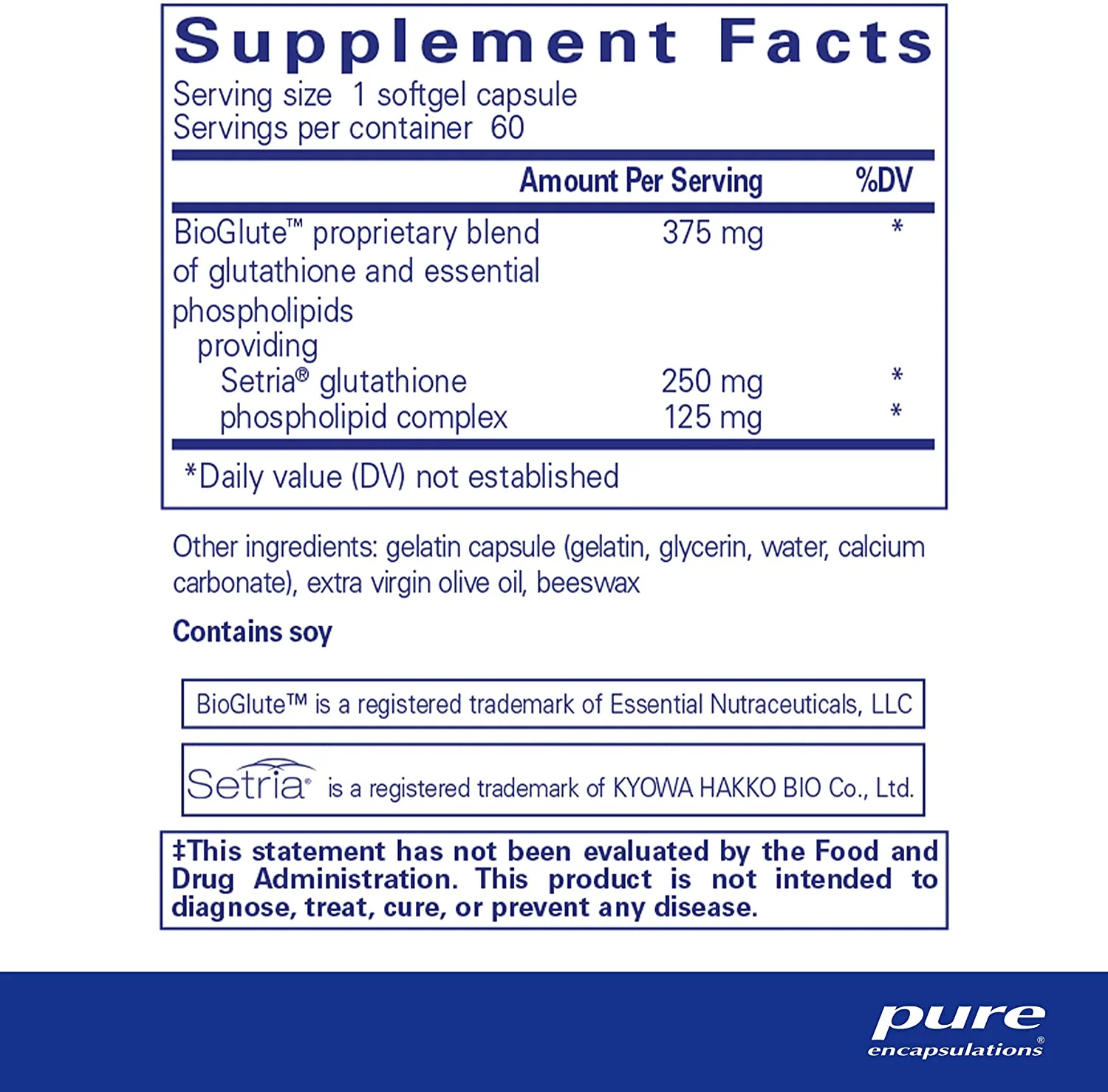 Pure Encapsulations Liposomal Glutathione Softgels - Image 3