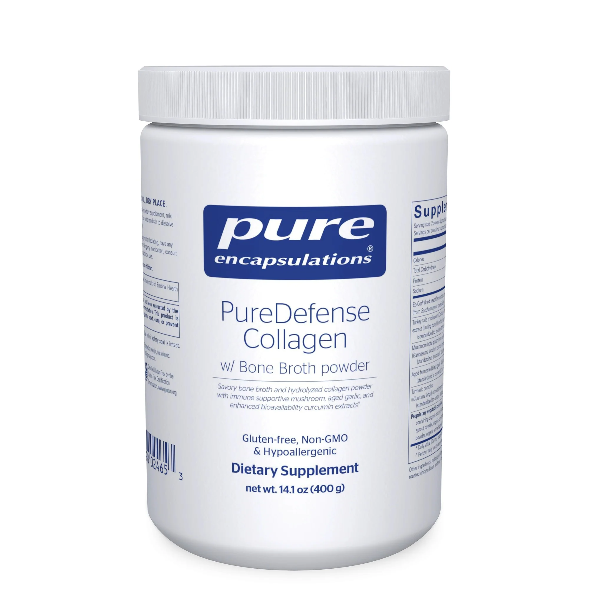 Pure Encapsulations PureDefense Collagen Bone Broth 14 oz