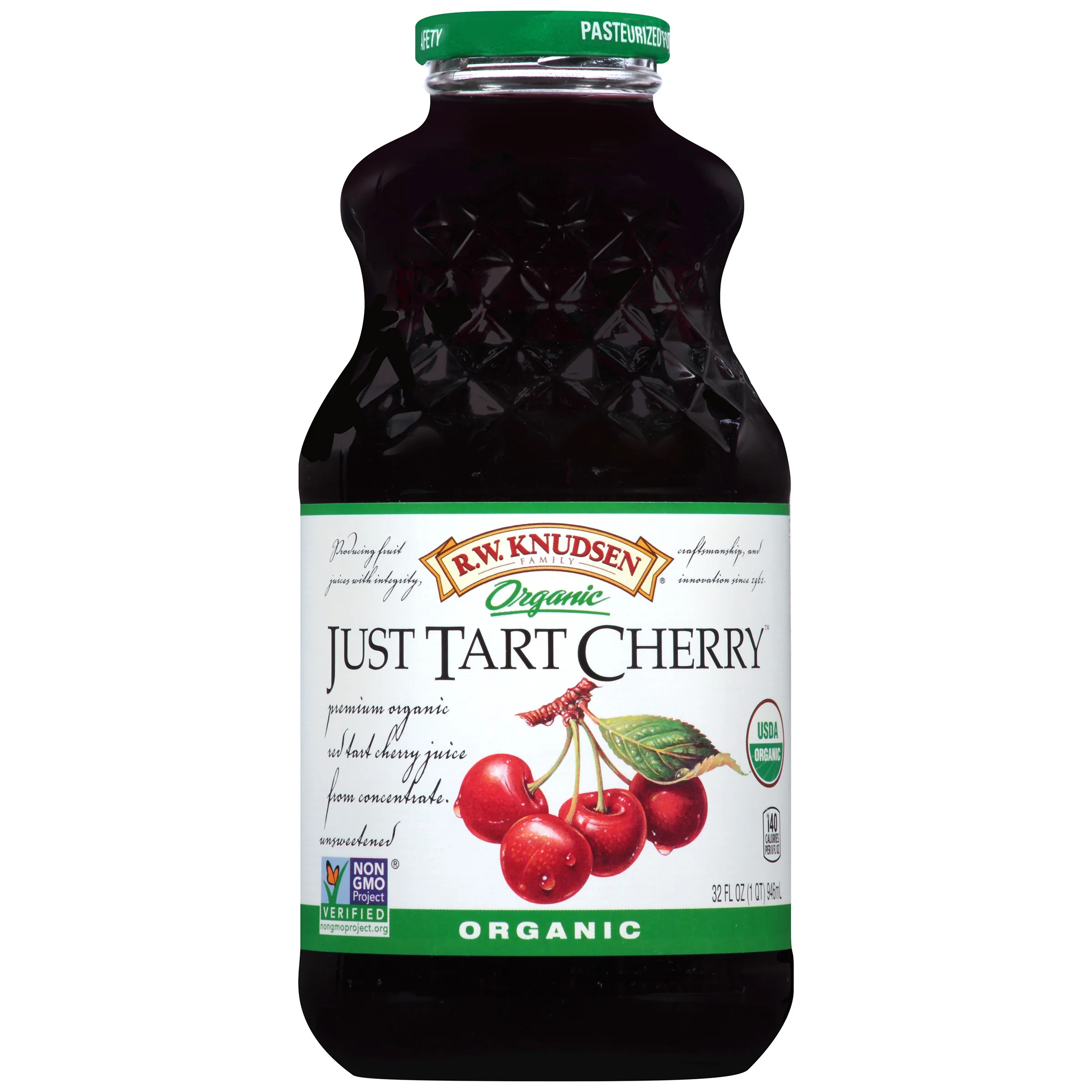 R.W. Knudsen Family Organic Non GMO Just Tart Cherry 32 Fl Oz