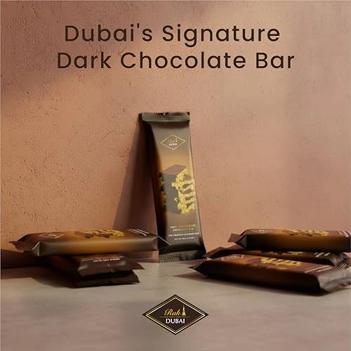 Rah Dark Dubai Chocolate Bar Pistachio 100g, Gourmet Chocolate Bar 3.5oz - Image 3