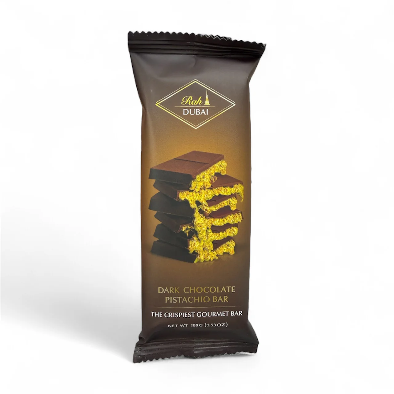 Rah Dark Dubai Chocolate Bar Pistachio 100g, Gourmet Chocolate Bar 3.5oz - Image 7